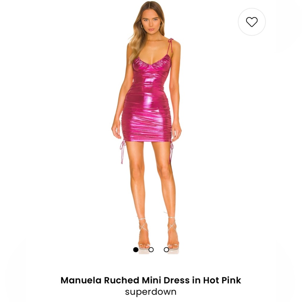 Superdown Shimmering Fuchsia Mini Dress